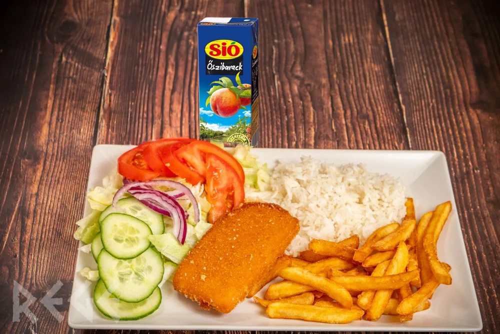 gyerekmenü rántott sajttal